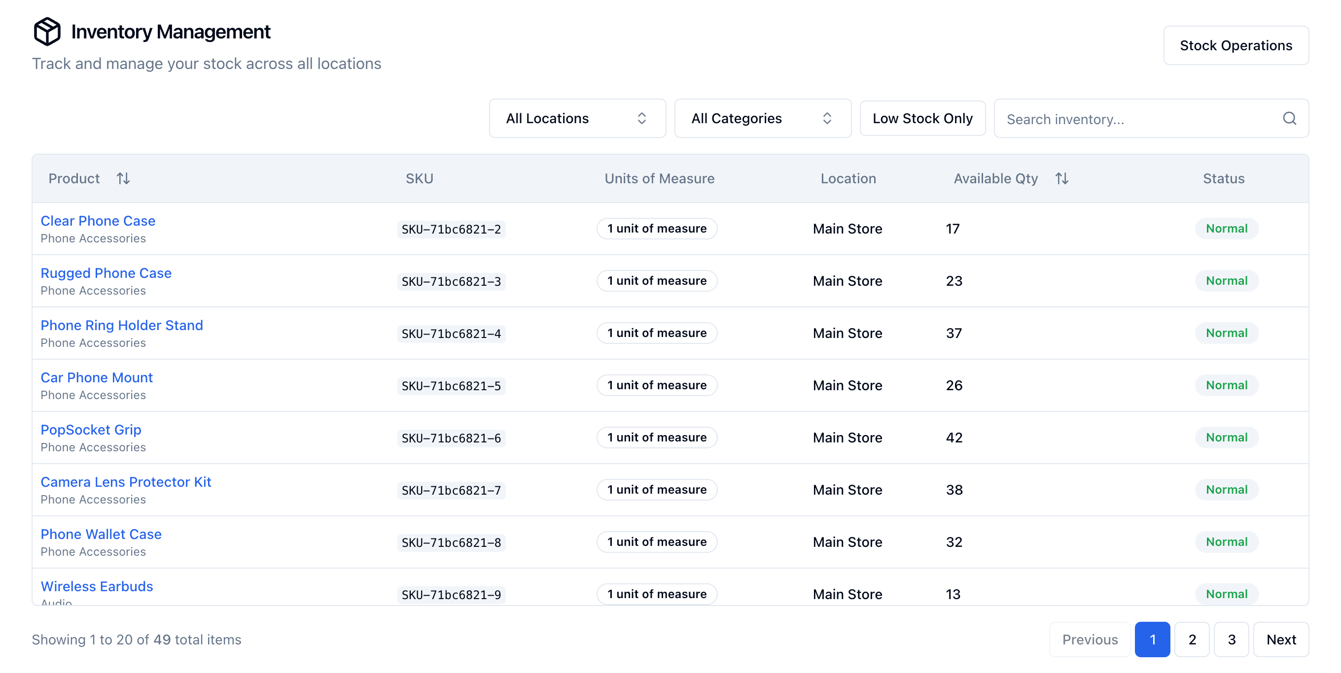 Stock that counts itself. — Storezilla